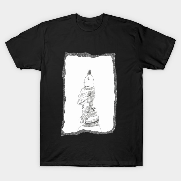 Totem pole creatures rise T-Shirt by The Cloud Gallery